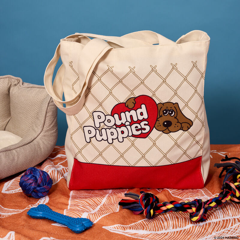 Load image into Gallery viewer, Loungefly Hasbro Pound Puppies 40th Anniversary Canvas Tote Bag - PRE ORDER - LF Lovers
