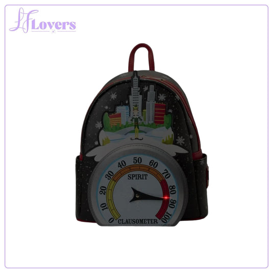 Loungefly Elf Clausometer Light Up Mini Backpack