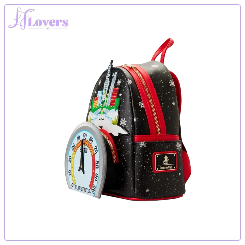 Load image into Gallery viewer, Loungefly Elf Clausometer Light Up Mini Backpack
