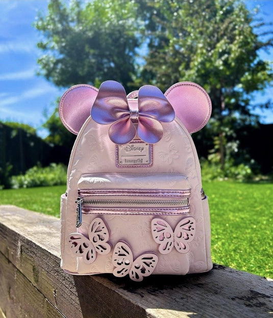 Loungefly Disney Minnie Mouse Pink Butterfly Mini Backpack