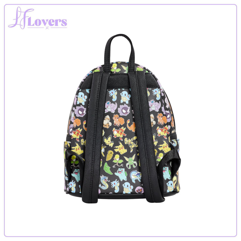 Load image into Gallery viewer, Loungefly Pokémon Multi Characters All Over Print Mini Backpack
