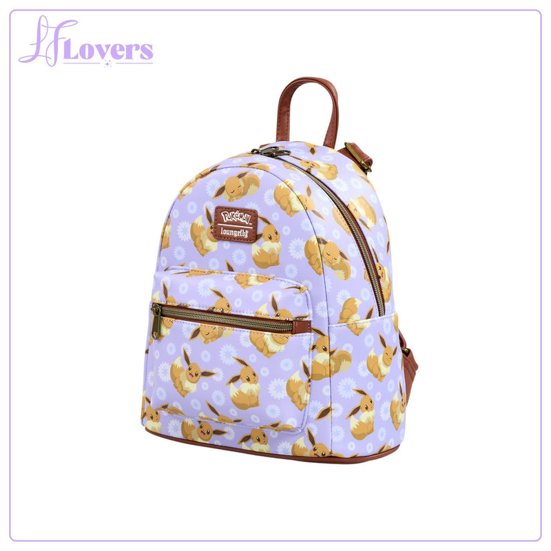 Load image into Gallery viewer, Loungefly Pokémon Eevee All Over Print Mini Backpack
