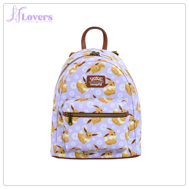 Load image into Gallery viewer, Loungefly Pokémon Eevee All Over Print Mini Backpack
