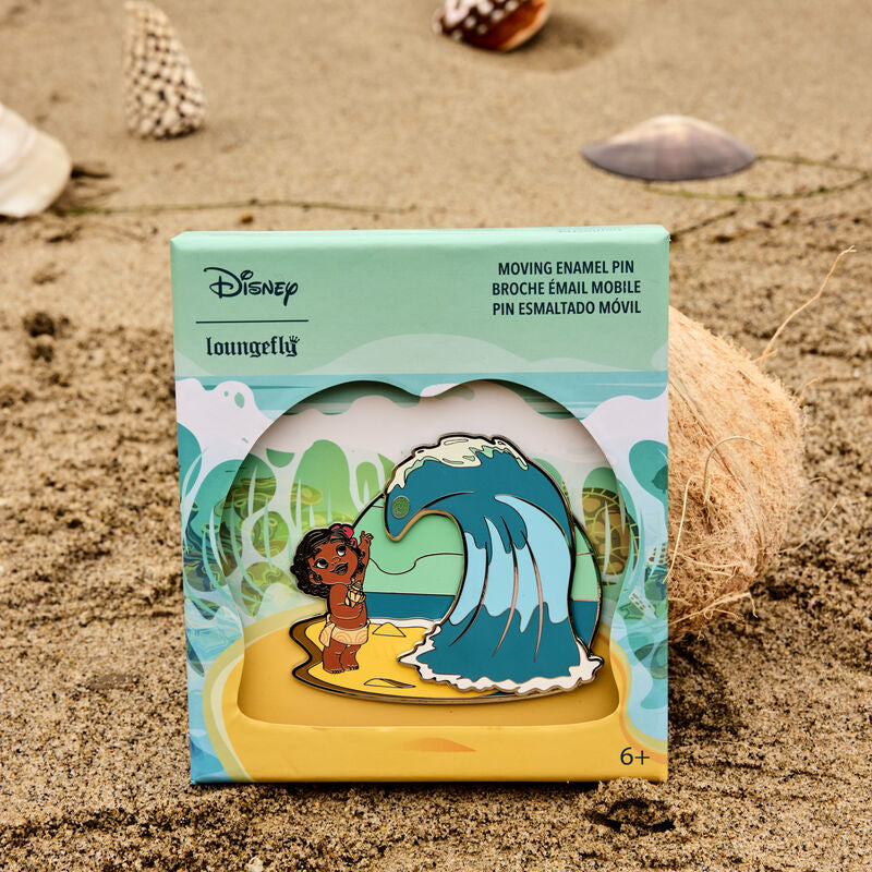 Load image into Gallery viewer, Loungefly Disney Moana Waves 3&quot; Collector Box Pin

