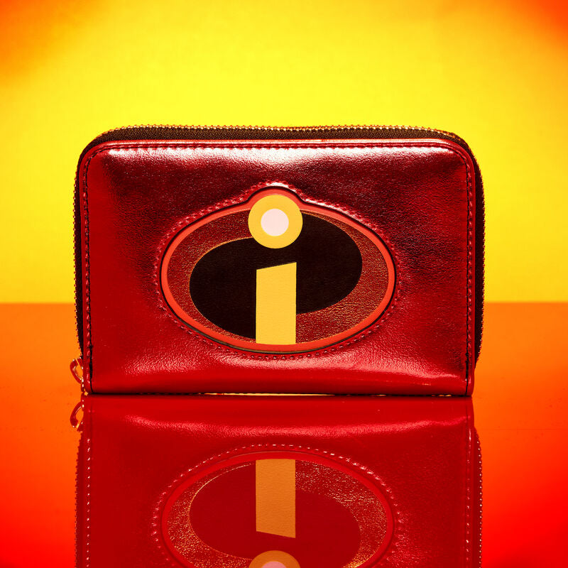 Load image into Gallery viewer, Loungefly Pixar The Incredibles 20th Anniversary Metallic Cosplay Zip Around Wallet
