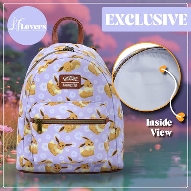 Loungefly Pokémon Eevee All Over Print Mini Backpack