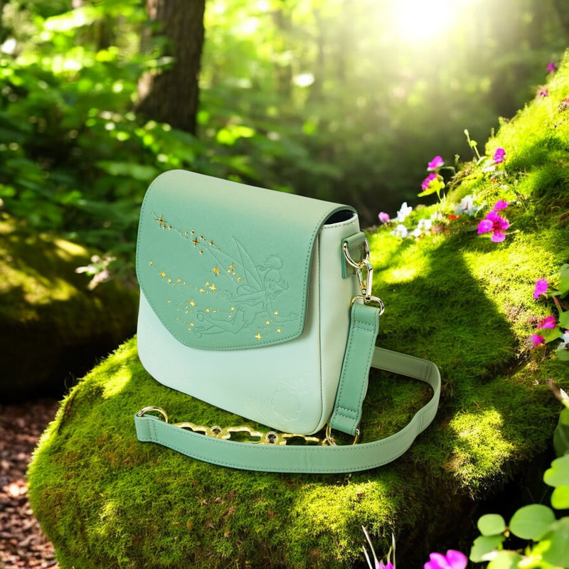 Load image into Gallery viewer, Loungefly Disney Tinker Bell 4-Leaf Clover Crossbody - PRE ORDER
