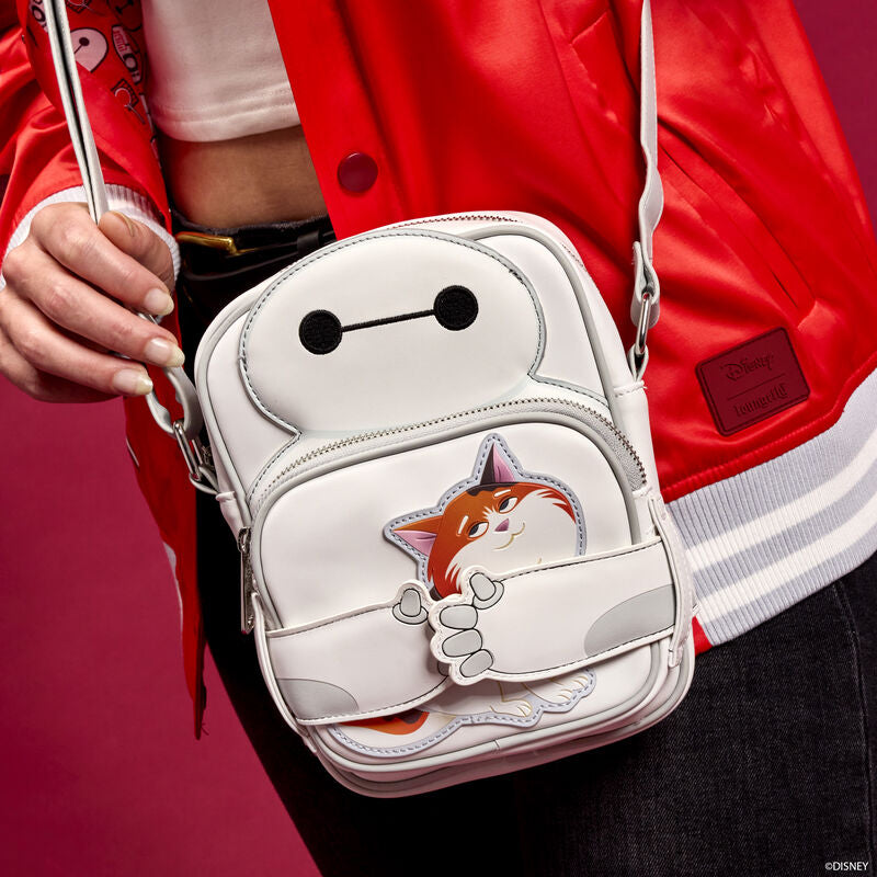 Load image into Gallery viewer, Loungefly Disney Big Hero 6 10th Anniversary Baymax Crossbuddies Bag
