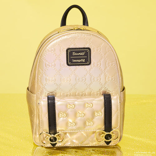 Loungefly Sanrio 50th Anniversary Metallic Gold Mini Backpack