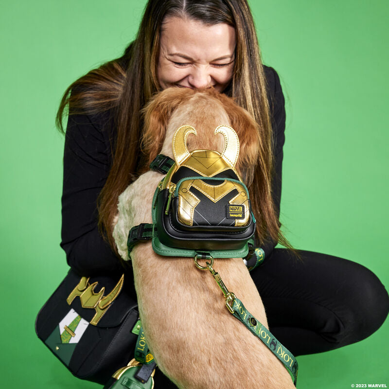 Load image into Gallery viewer, Loungefly Pets Marvel Loki Cosplay Dog Harness - LF Lovers
