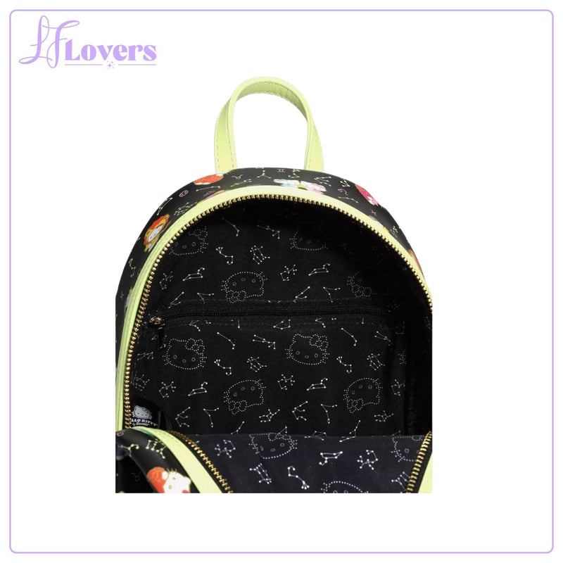 Load image into Gallery viewer, Loungefly Sanrio Hello Kitty Zodiac Sign Glow-in-the-Dark Mini Backpack - LF Lovers
