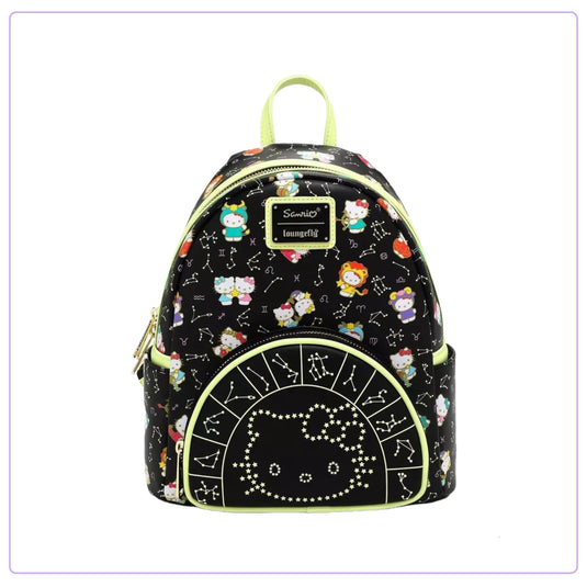 Loungefly Sanrio Hello Kitty Zodiac Sign Glow-in-the-Dark Mini Backpack - LF Lovers