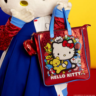 Loungefly Hello Kitty 50th Anniversary Metallic Tote Bag With Coin Bag - LF Lovers