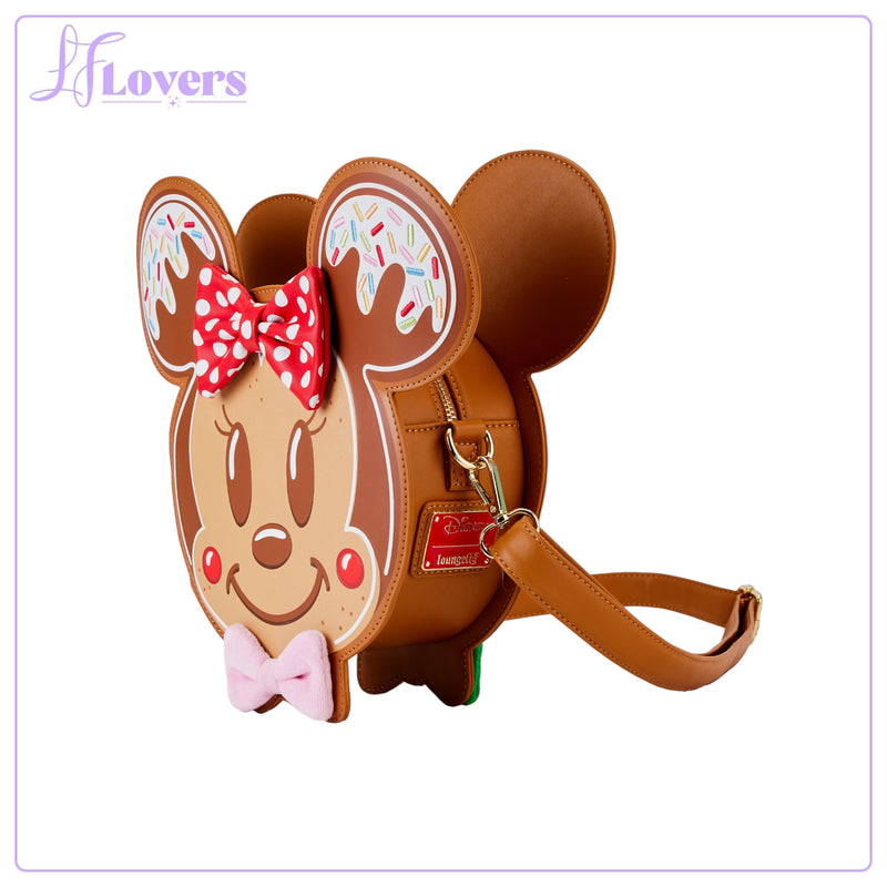 Load image into Gallery viewer, Loungefly Disney Mickey and Friends Gingerbread Cookie Figural Crossbody - LF Lovers
