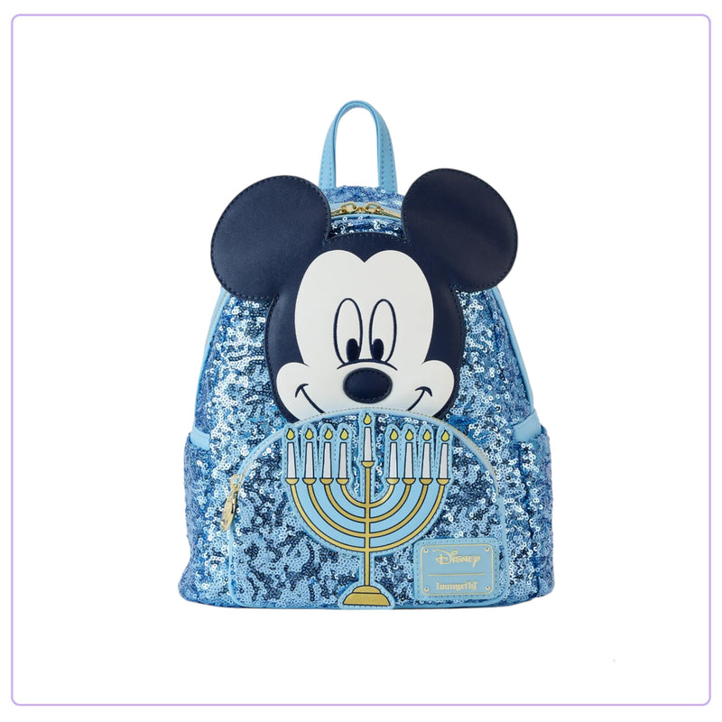 Load image into Gallery viewer, Loungefly Disney Mickey Happy Hanukkah Menorah Mini Backpack - LF Lovers
