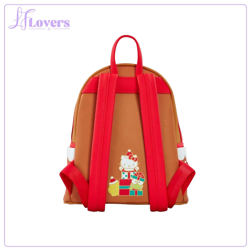 Load image into Gallery viewer, Loungefly Sanrio Hello Kitty and Friends Gingerbread House Mini Backpack
