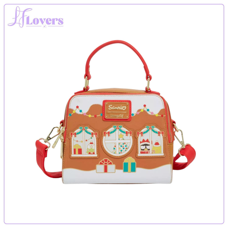 Load image into Gallery viewer, Loungefly Sanrio Hello Kitty &amp; Friends Gingerbread House Crossbody Bag
