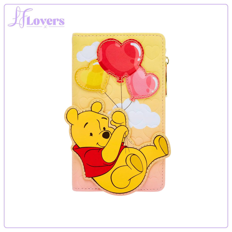 Load image into Gallery viewer, Loungefly Disney Winnie the Pooh Heart Balloon Pooh Bear Wallet
