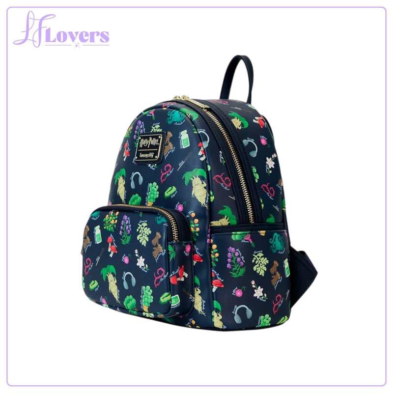 Load image into Gallery viewer, Loungefly Harry Potter Herbology All Over Print Mini Backpack
