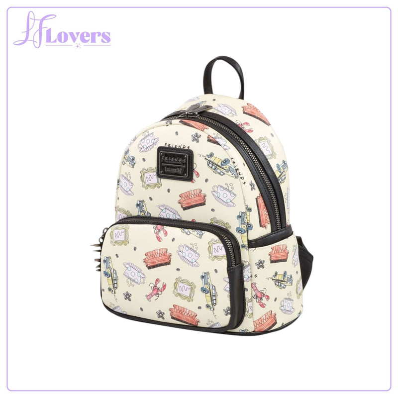 Load image into Gallery viewer, Loungefly Warner Brothers Friends Lobster AOP Mini Backpack
