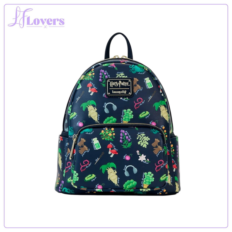 Load image into Gallery viewer, Loungefly Harry Potter Herbology All Over Print Mini Backpack
