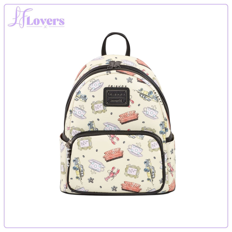 Load image into Gallery viewer, Loungefly Warner Brothers Friends Lobster AOP Mini Backpack
