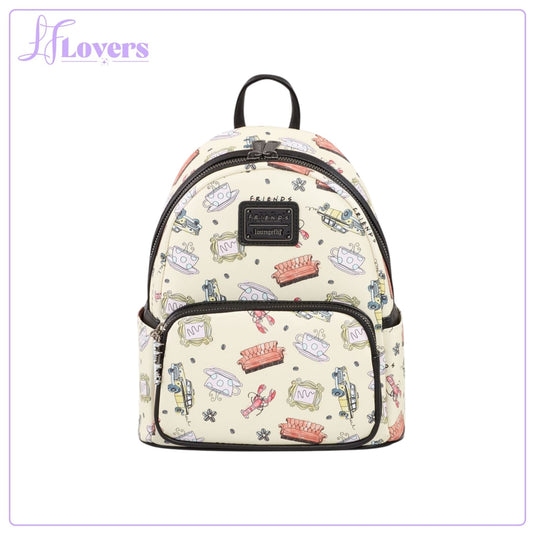 Loungefly Warner Brothers Friends Lobster AOP Mini Backpack