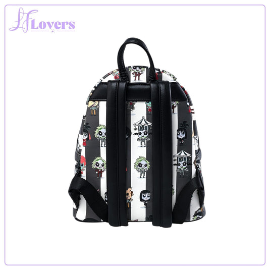 Loungefly Beetlejuice Group Chibi All Over Print Mini Backpack