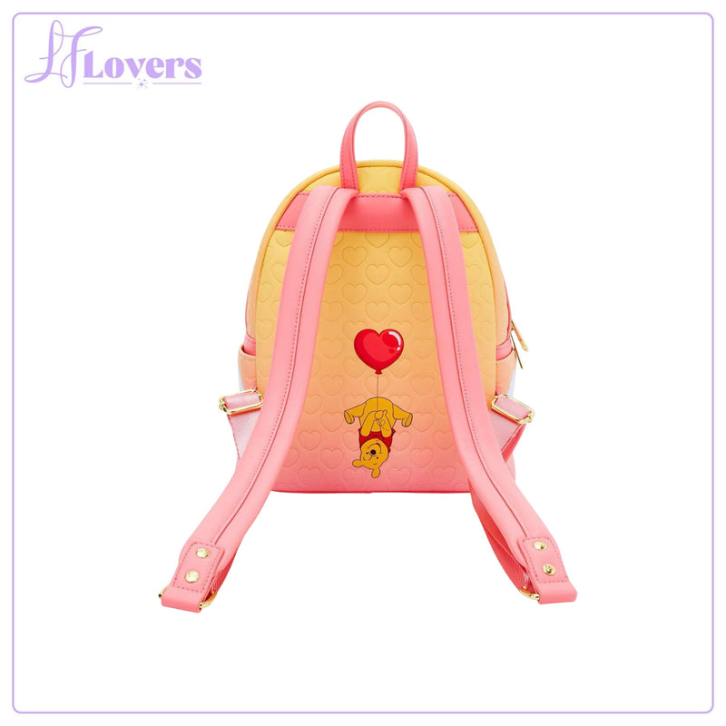 Load image into Gallery viewer, Loungefly Disney Winnie the Pooh Heart Balloon Pooh Bear Mini Backpack
