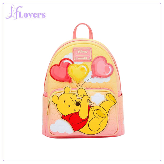 Loungefly Disney Winnie the Pooh Heart Balloon Pooh Bear Mini Backpack