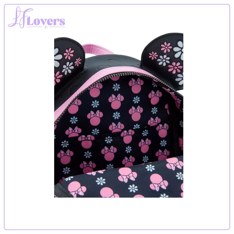 Load image into Gallery viewer, Loungefly Minnie Floral Rock The Dots Mini Backpack - PRE ORDER
