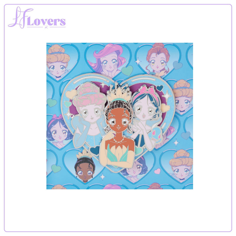Load image into Gallery viewer, Loungefly Disney Princess Manga Style 3&quot; Collector Box Pin - PRE ORDER - LF Lovers
