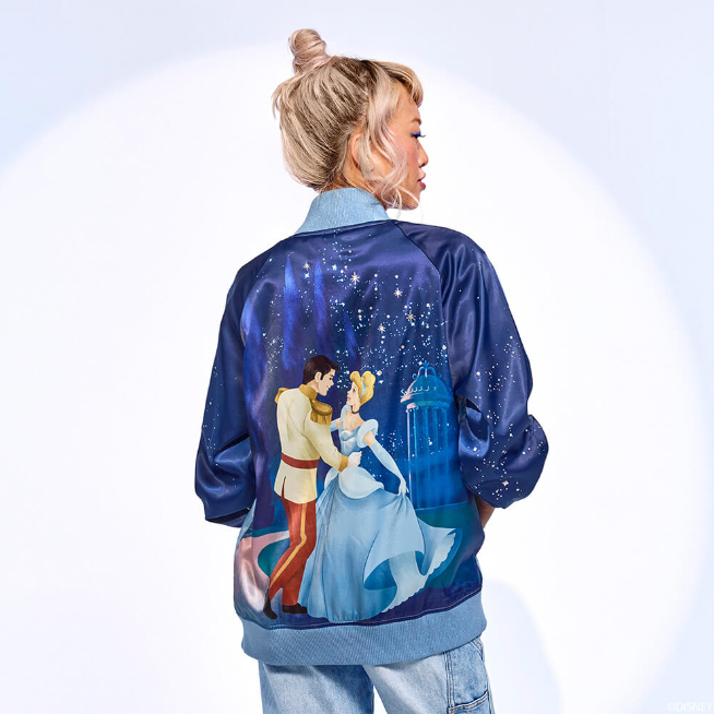 Load image into Gallery viewer, Loungefly Disney Cinderella 75th Anniversary Bomber Jacket
