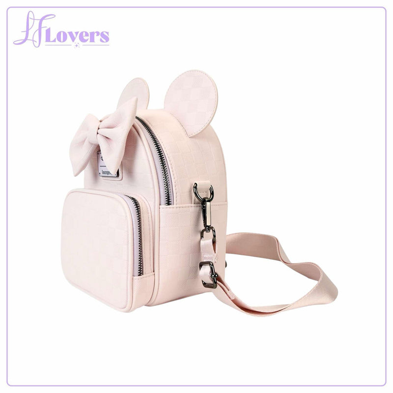 Load image into Gallery viewer, Loungefly Disney Minnie Ear Evergreen Convertible Crossbody
