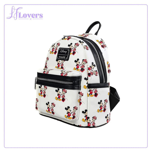 Loungefly Disney Mickey and Minnie All Over Print Mini Backpack - LF Lovers